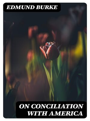 cover image of On Conciliation with America